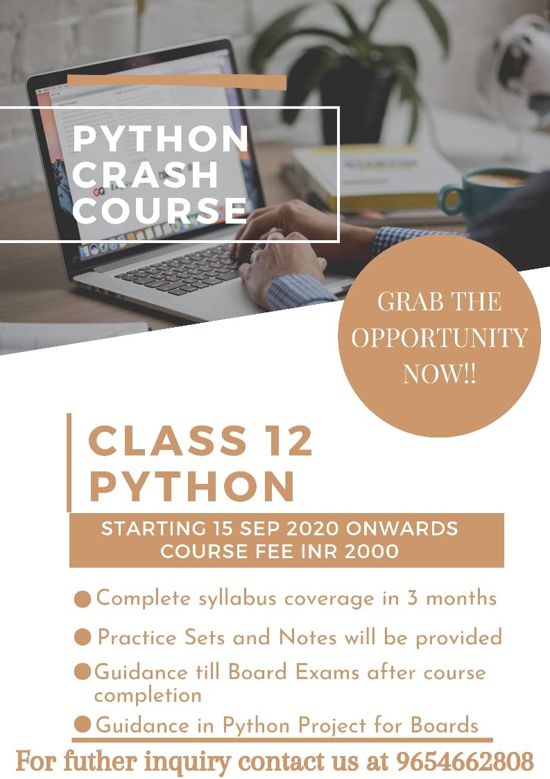 PYTHON PROJECTS CLASS XI & XII – Engineer's Planet