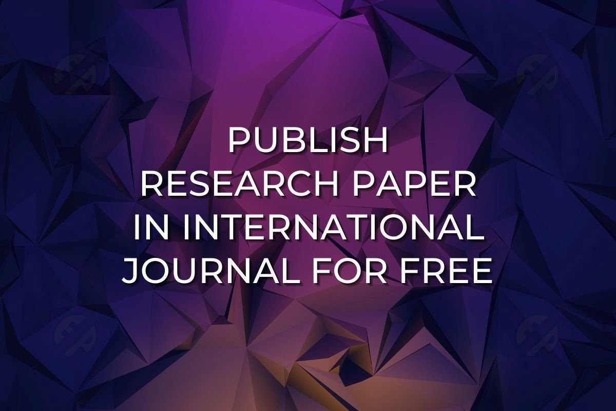 how to publish a research paper in international journal for free